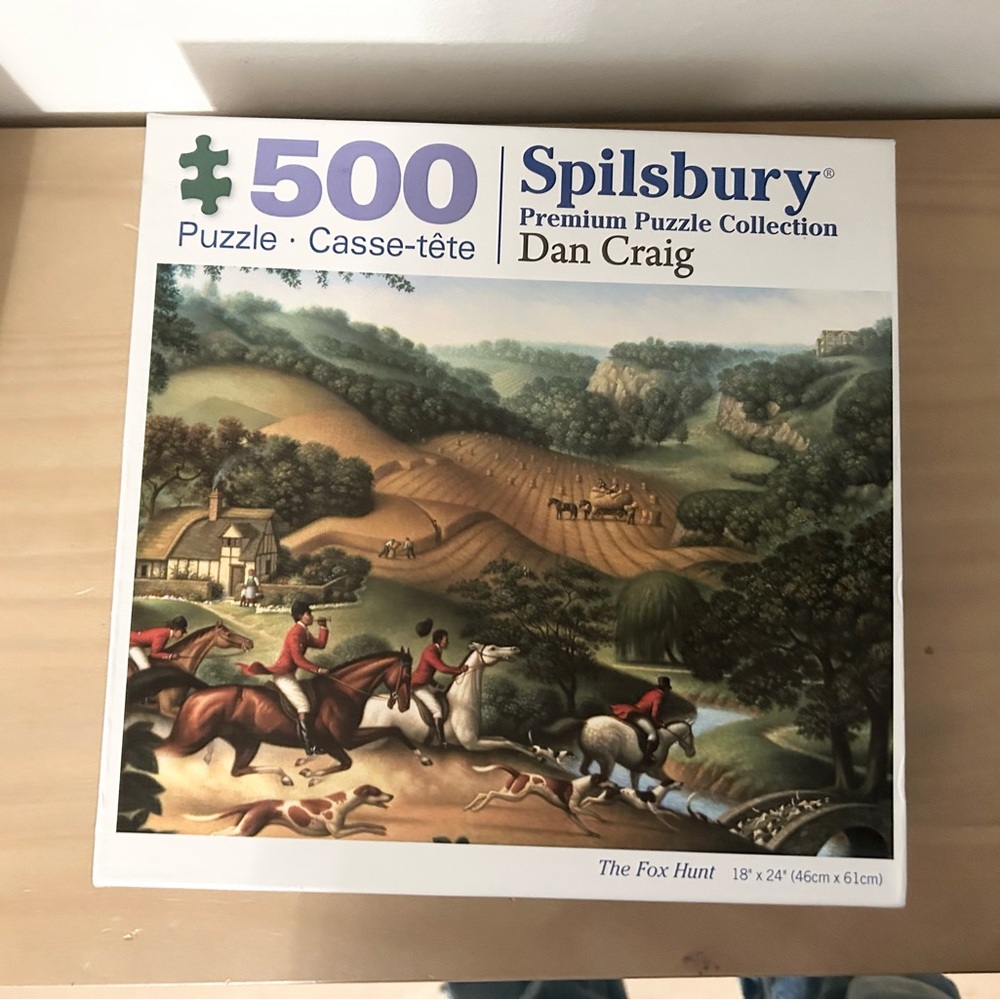 Spilsbury The Fox Hunt Dan Craig 500 Piece Jigsaw Puzzle Preowne